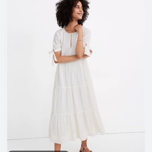 Madewell Swiss dot tiered dress